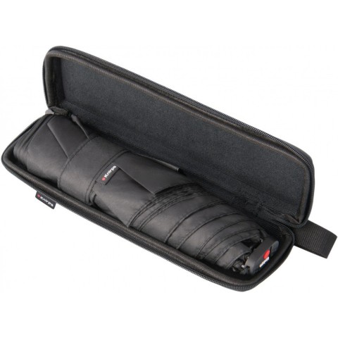 Парасоля Knirps X4U Black Мех/Складана/6спиць /D90x21см з EVA чохлом