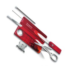 Ніж Victorinox Swisscard Lite 82х54х4мм,12функ,черв.прозор