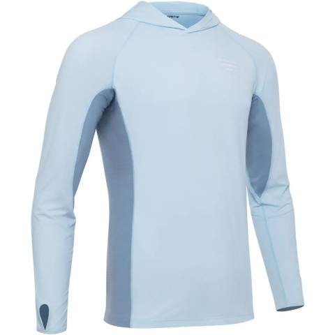Реглан Favorite Hooded Jersey Basic S Sun protect Light Blue