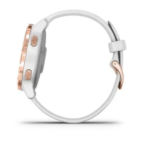 Смарт-годинник Garmin vivoactive 4S білий з рожево-золотистим безелем