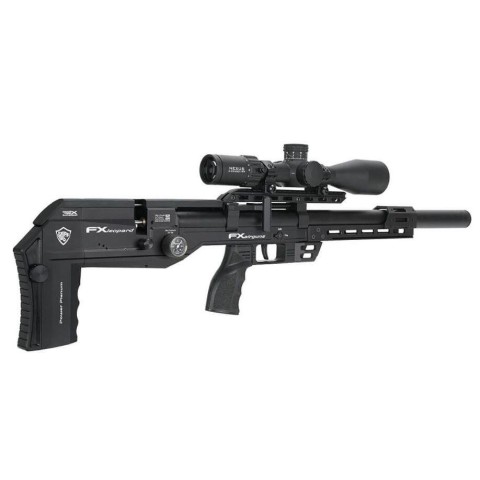 Пневматична редукторна гвинтівка FX Airgun Leopard Black Sniper Tube .177 кал