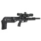 Пневматична редукторна гвинтівка FX Airgun Leopard Black Sniper Tube .177 кал