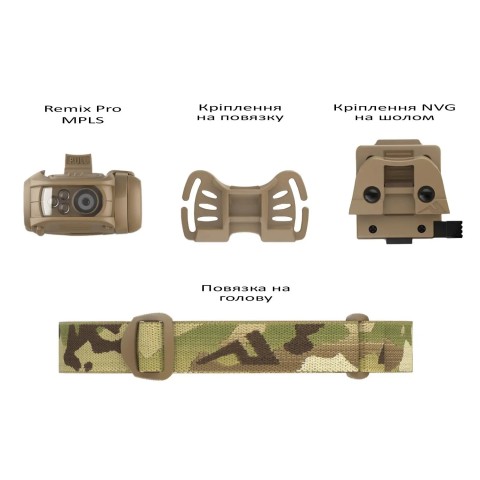 Фонарь налобный Princeton Tec Remix Pro, 300 Lumens ц:multicam