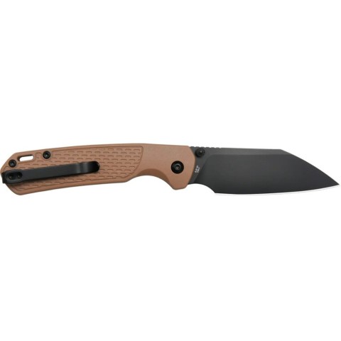 Ніж CJRB Pyrite-Light Black Blade AR-SFII, FRN brown