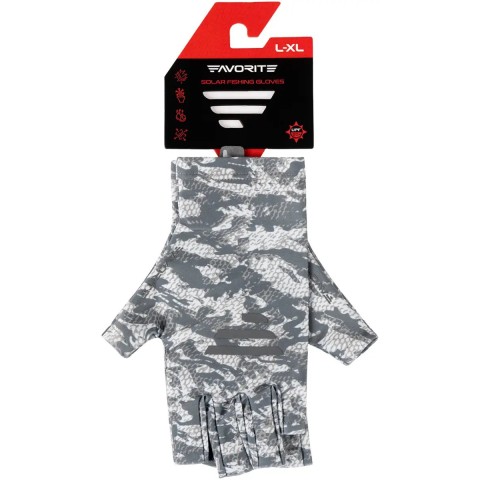 Перчатки Favorite Solar Fishing Gloves 5 Cut L/XL grey