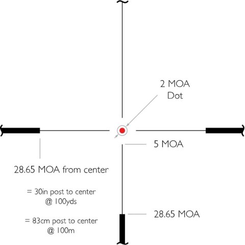 Прицел оптический Hawke Vantage 30 WA 1-8х24 сетка L4A Dot с подсветкой