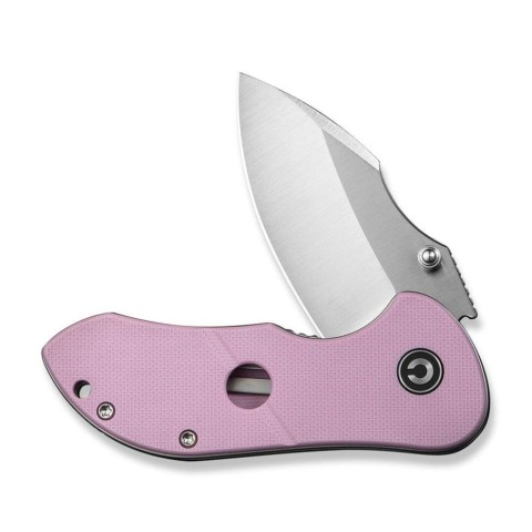 Ніж складаний кишеньковий Civivi Gordo, (6.4 см) D2 / G10 рожевий