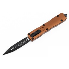 Нож Microtech Dirac D/E OTF, черный клинок,  рукоять tan