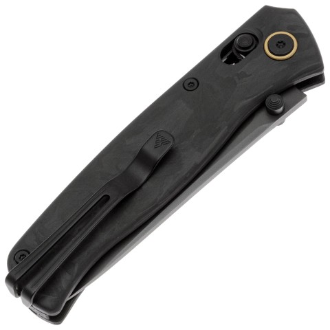 Нож SRM Medal 255L-FB2, Lam. 140Cr, shred carbon-fiber, черный