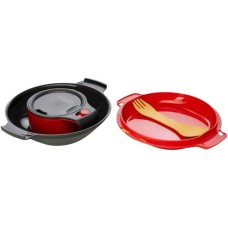 Набор Humangear GoKit Deluxe 7-tool Mess Kit. Charcoal/Red