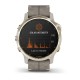 Смарт-часы Garmin fenix 6S Pro Solar Edition светло-золотистые с серым замшевым ремешком