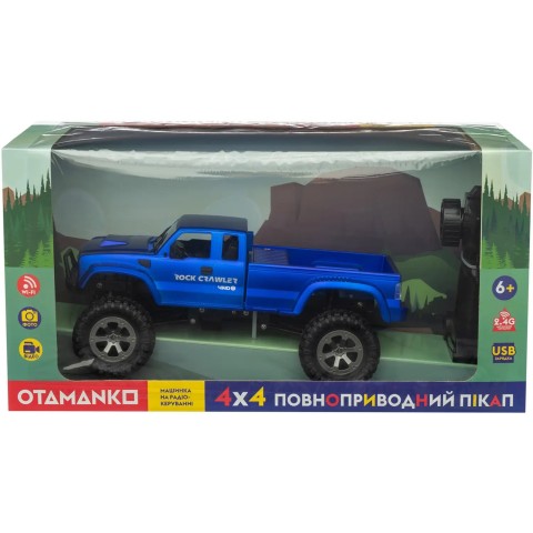 Машинка OTAMANKO 4x4 повнопривідний пікап з камерою синій
