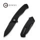 Ніж складаний туристичний Civivi Placoid, (9.3 см) 14C28N / G10 чорний
