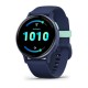 Смарт-годинник Garmin vivoactive 5 темно-синій з безелем металік