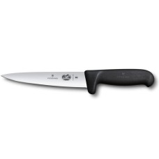 Універсальний ніж для м'яса Victorinox FIBROX 16см чорн.Safety Grip 5.5603.16M