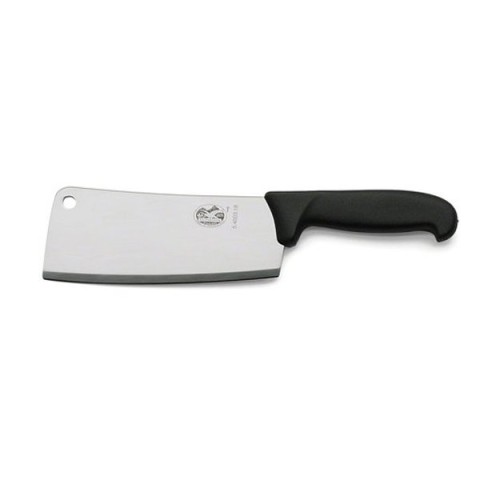 Кухонний ніж Victorinox Fibrox Cleaver лезо 19см великий для м'яса з чорн. ручкою