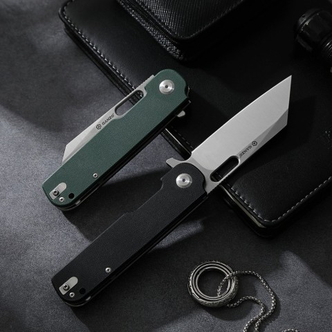 Ніж складаний туристичний Ganzo G770 (8.8 см) D2 / G10 зелений