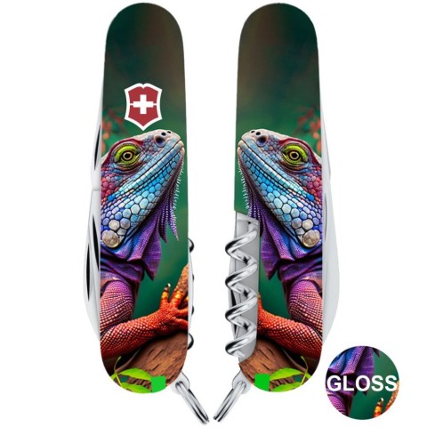 Ніж Victorinox Camper Animal 91мм,13функ ,Хамелеон