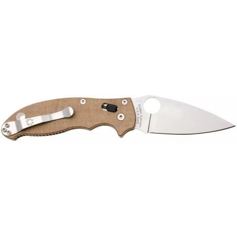 Нож Spyderco Manix 2 Brown Canvas Micarta ц:brown