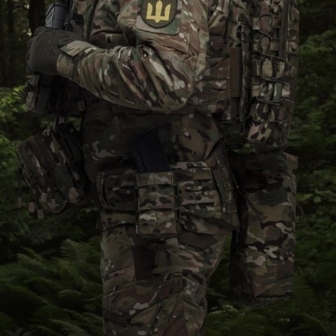 Сумка скидання магазинів.Ukrarmor Кріплення Molle. Cordura 500D Мультикам
