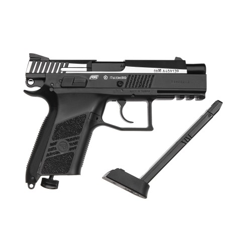 Пистолет пневматический ASG CZ 75 P-07 Nickel Blowback кал.4,5мм
