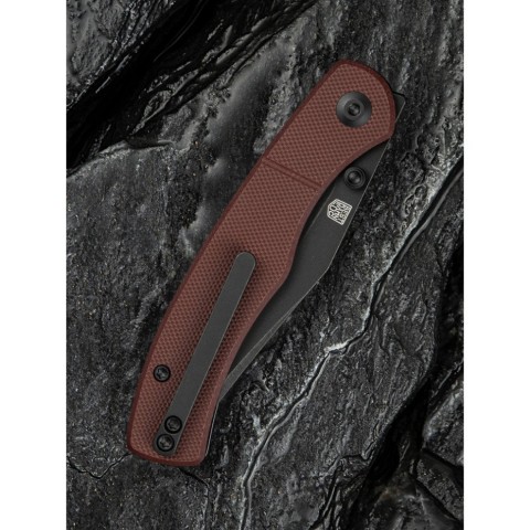 Ніж складаний кишеньковий Civivi Clingman, (7.6 см) Nitro-V / G10 темно-червоний