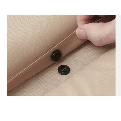 Матрац туристичний із подушкою, самонадувний двомісний Naturehike CNK2550WS025, вологостійкий, 200х130х6 см, бежевий