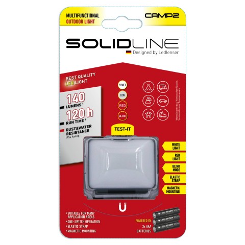 Кемпинговый фонарь Solidline Camp2, 140/10, блистер