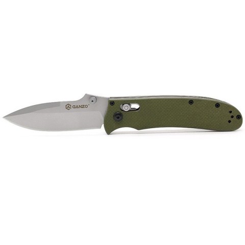 Ніж складаний туристичний Ganzo G704 (8.6 см) 440C / G10 зелений