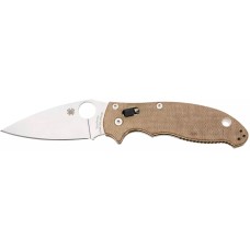 Нож Spyderco Manix 2 Brown Canvas Micarta ц:brown