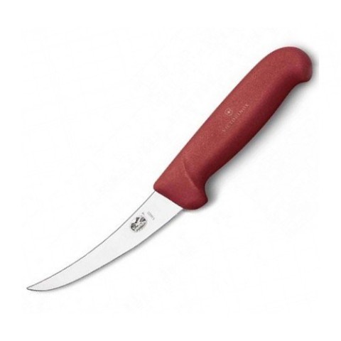 Кухонний ніж Victorinox Fibrox Boning лезо 12см вузьке з черв. ручкою