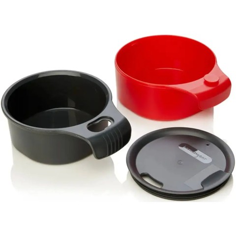 Набор Humangear GoKit Deluxe 7-tool Mess Kit. Charcoal/Red