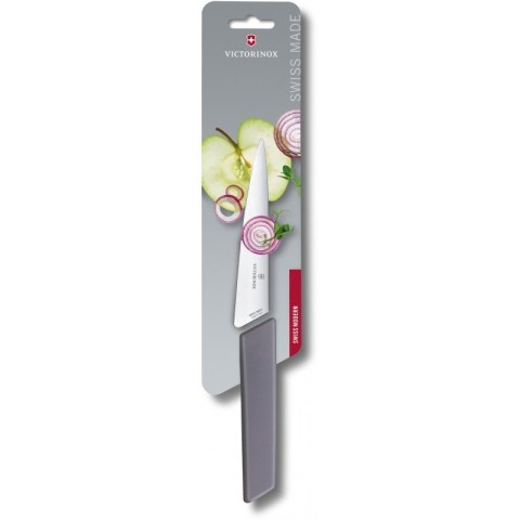 Кухонний ніж Victorinox Swiss Modern Kitchen лезо 15см з фіол. ручкою (блістер)