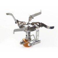 Пальник портативний газовий для кемпінгу СИЛА Міні з п'єзопідпалювачем 70х58х81 мм