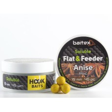 Бойлы Baitex пылящие Flat & Feeder Anise 10 мм (45 шт)