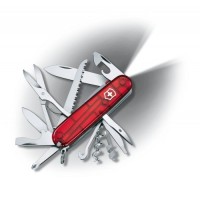 Ніж Victorinox Huntsman Lite 91мм,21функ,черв.прозор