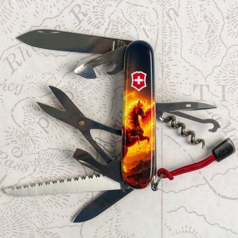 Складаний ніж Victorinox HUNTSMAN ZODIAC Вогняний пегас 1.3713.3.Z5250pk