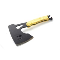 Топор туристичний цільнометалевий з дерев'яною ручкою СИЛА 800 г