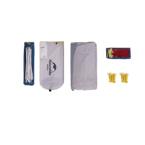 Намет надлегкий двомісний  з футпринтом Naturehike Cloud Up Wing NH19ZP083, 15D, сіро-голубий