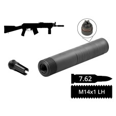 Глушник розбірний 2в1 з полум'ягасником AFTactical S441F24 .308 14x1LH
