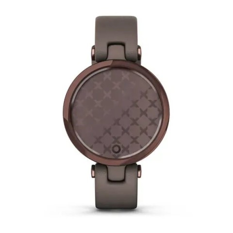 Смарт-часы Garmin Lily Classic с темно-бронзовым безелем, корпусом Paloma и итальянским кожаным ремешком
