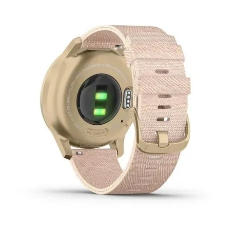 Смарт-годинник Garmin vivomove Style зі світло-золотим корпусом та рожевим ремінцем