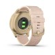 Смарт-годинник Garmin vivomove Style зі світло-золотим корпусом та рожевим ремінцем