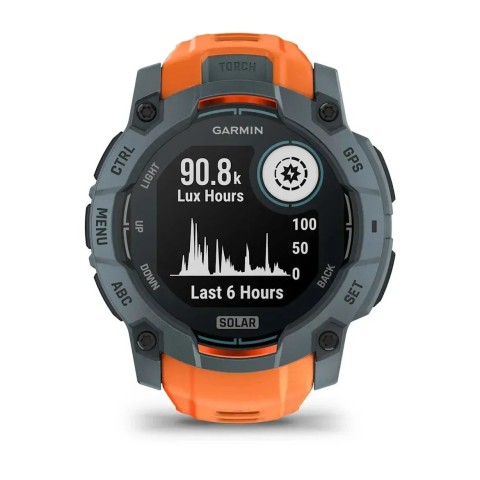 Смарт-годинник Garmin Instinct 3 (50 мм) Solar сутінковий/сонячний