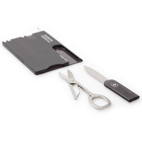 Ніж Victorinox Swisscard 82х54х4мм,10функ,чорн.прозор
