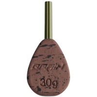 Грузило Brain In-Line Flat Lead 30g 2шт/уп Brown