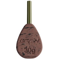 Грузило Brain In-Line Flat Lead 30g 2шт/уп Brown