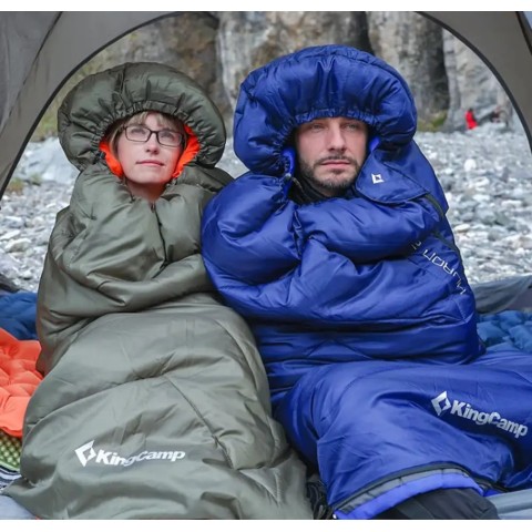 Спальный мешок KingCamp Huron 250 Comf +12°C / Lim +7°C / Extr -3°C Navy