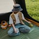 Килимок туристичний складаний двомісний IXPE Naturehike CNK2450WS044 з алюмінієвою плівкою, 200x120x1.8 см, синій