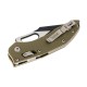 Нож Microtech Stitch S/E Ram-Lock, fluted, черный клинок, рукоять G10 OD green